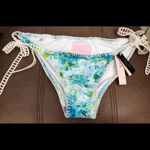 NWT- Victoria Secret Brand new crochet floral design bottom.